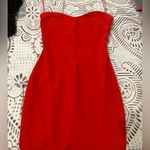 Likely Red Strapless Dress